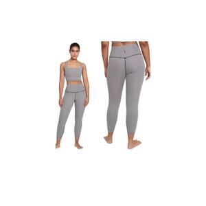 Nike Yoga Black & White Gingham High Waist Crop Leggings NWT M